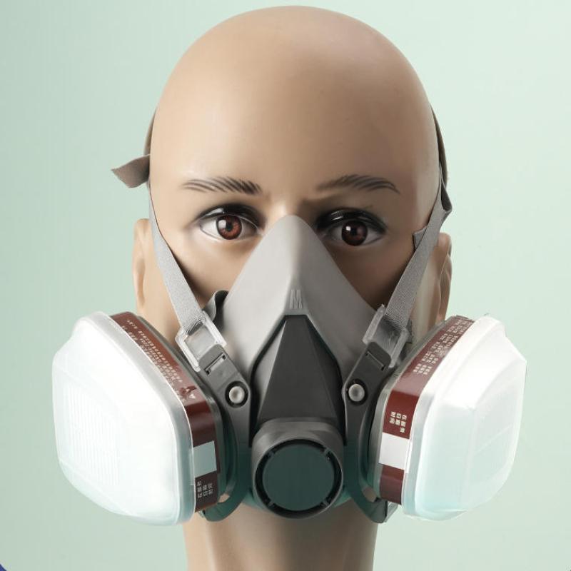 1セットハーフフェイス防塵マスク 新型15in1 6200  - Respirator Half Face のレビューと価格