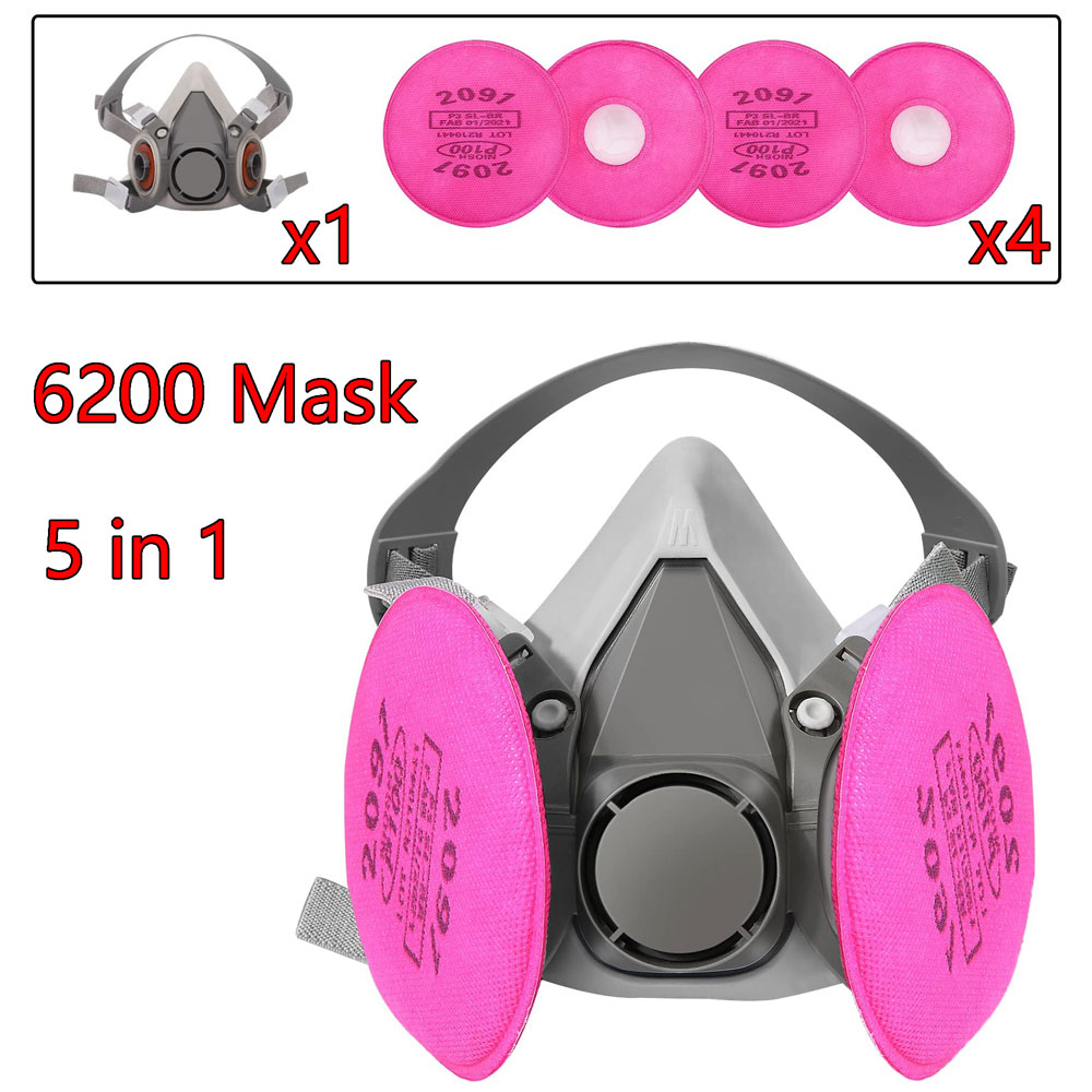 ガスマスク6200セット 車両塗装スプレー用 カートリッジボ - Face Mask Storage Box のレビューと価格