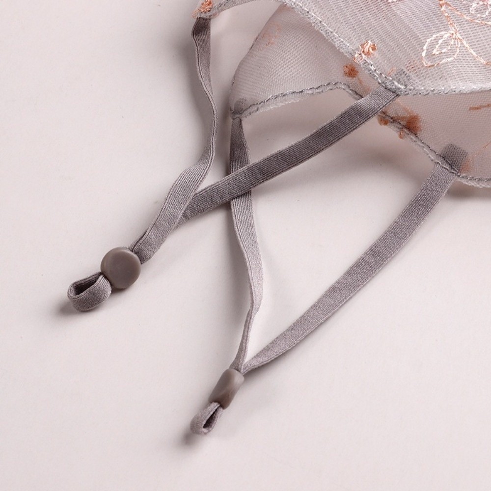 古典的な刺繍フラワーベールマスク防塵通気性レースマスク調節可 - Cloth Face Mask Washable のレビューと価格